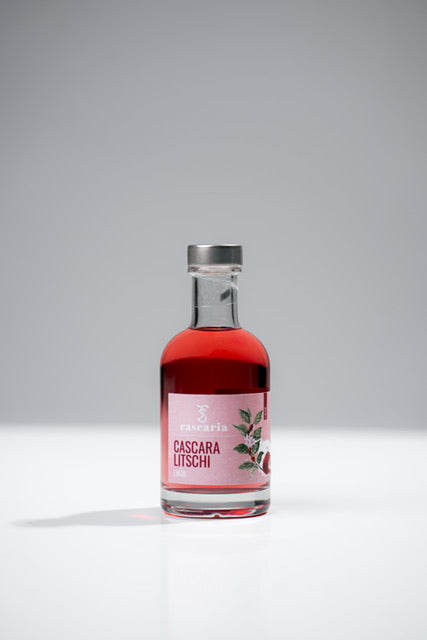 Cascara-Litschi Likör